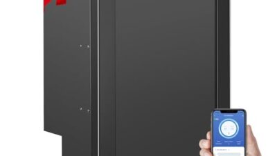 AAOBOSI 83 l kylbox för kompressor, husbil, kylskåp med appkontroll, 12/24 V DC, kylbox bil med LED-lampor, upp till -20 ℃ kompressorkylskåp för bil, lastbil, båt, husbil, camping och resor
