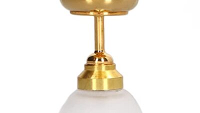 Miniatyrtaklampa i Skala 1:12, Dockhuslampa med LED-ljus, Batteridrivna Dockhuslampor, Tillbehör Till Dockskåpsmöbler, Gör-det-själv Miniatyrdockor